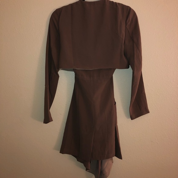 Two Toned Brown Coat - Picture 3 of 3